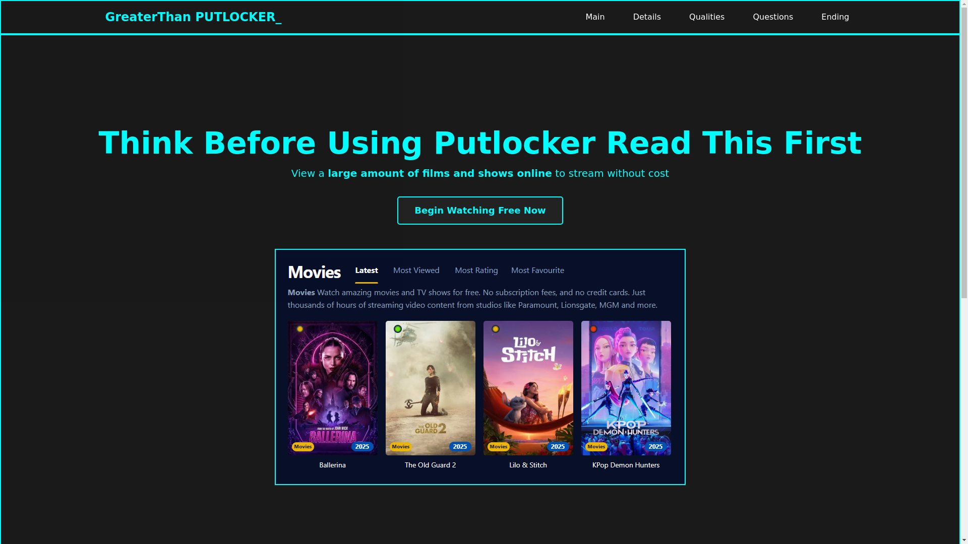 website screenshot of https://putlocker-03am.pages.dev/