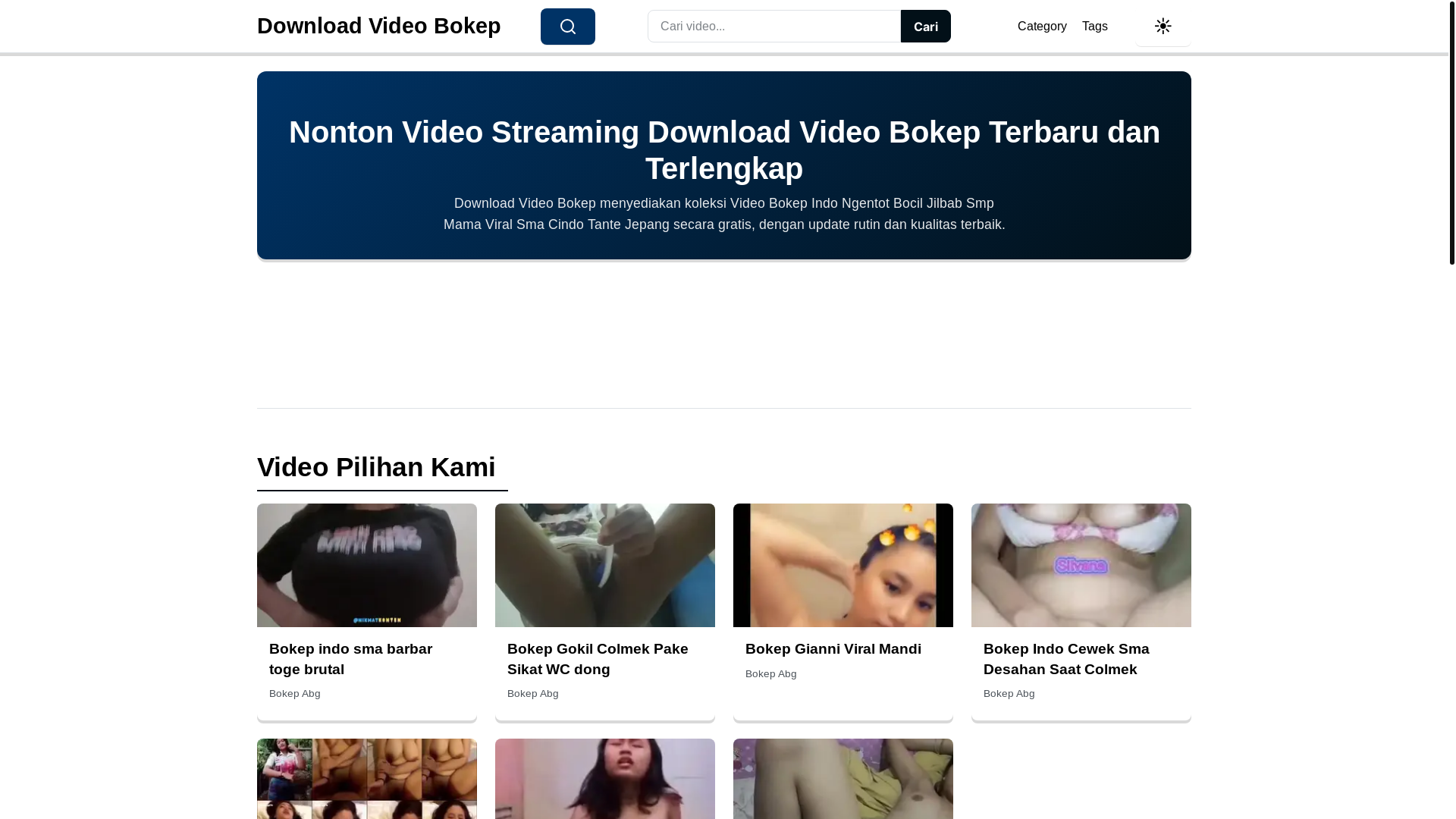 website screenshot of https://downloadvideobokep.pages.dev/