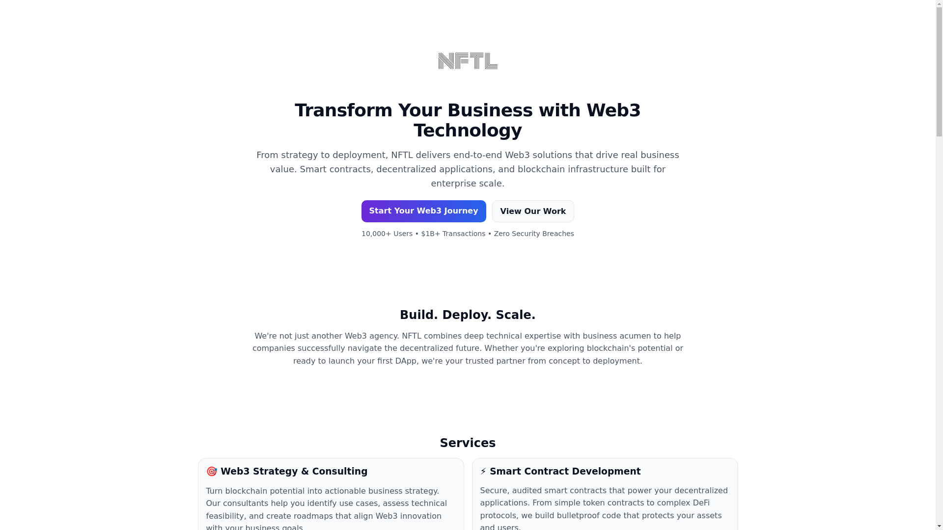 website screenshot of https://nftl-landing.pages.dev/