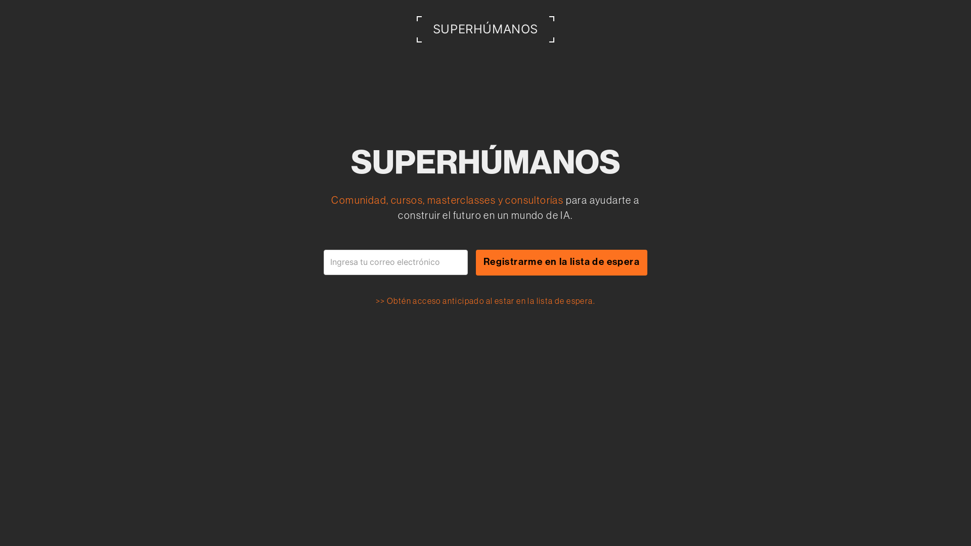 website screenshot of https://superhumanos.ai/