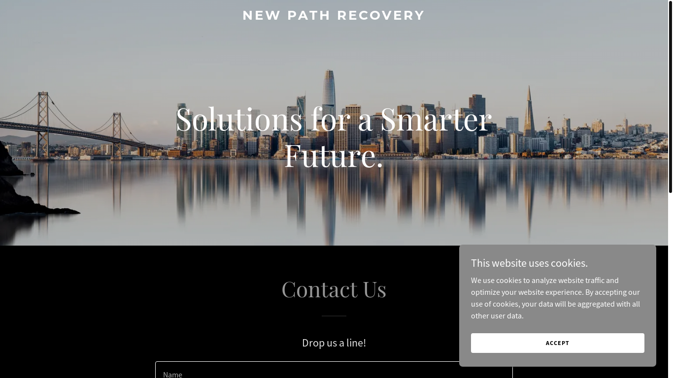 website screenshot of https://newpath-recovery.com/