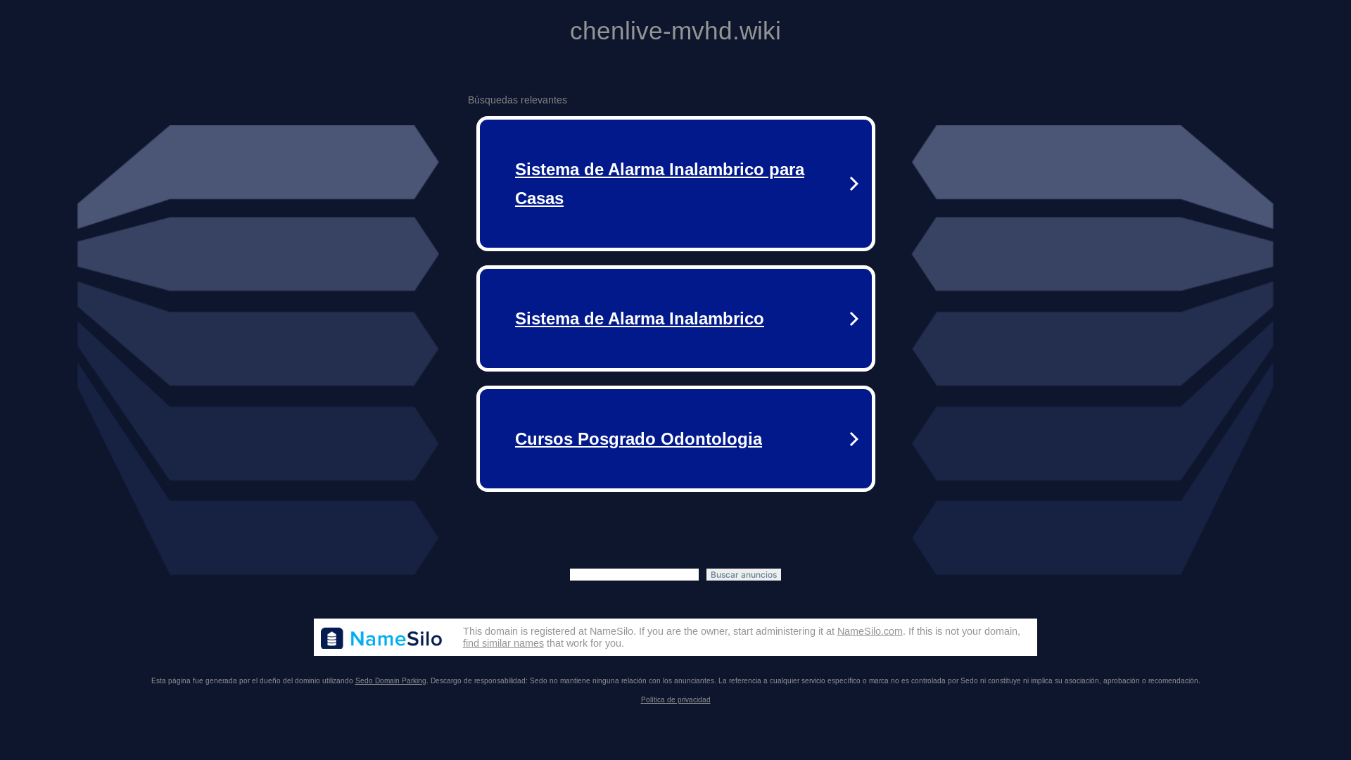 website screenshot of https://chenlive-mvhd.wiki/