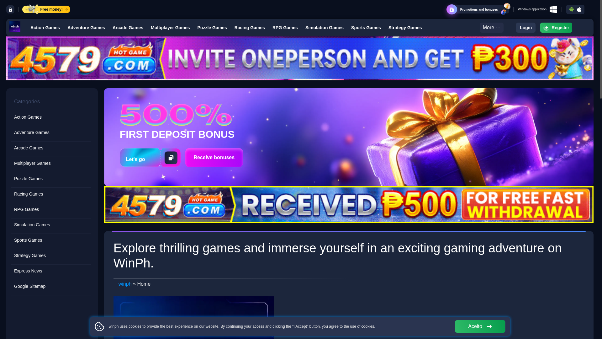 website screenshot of https://winphjack.com/