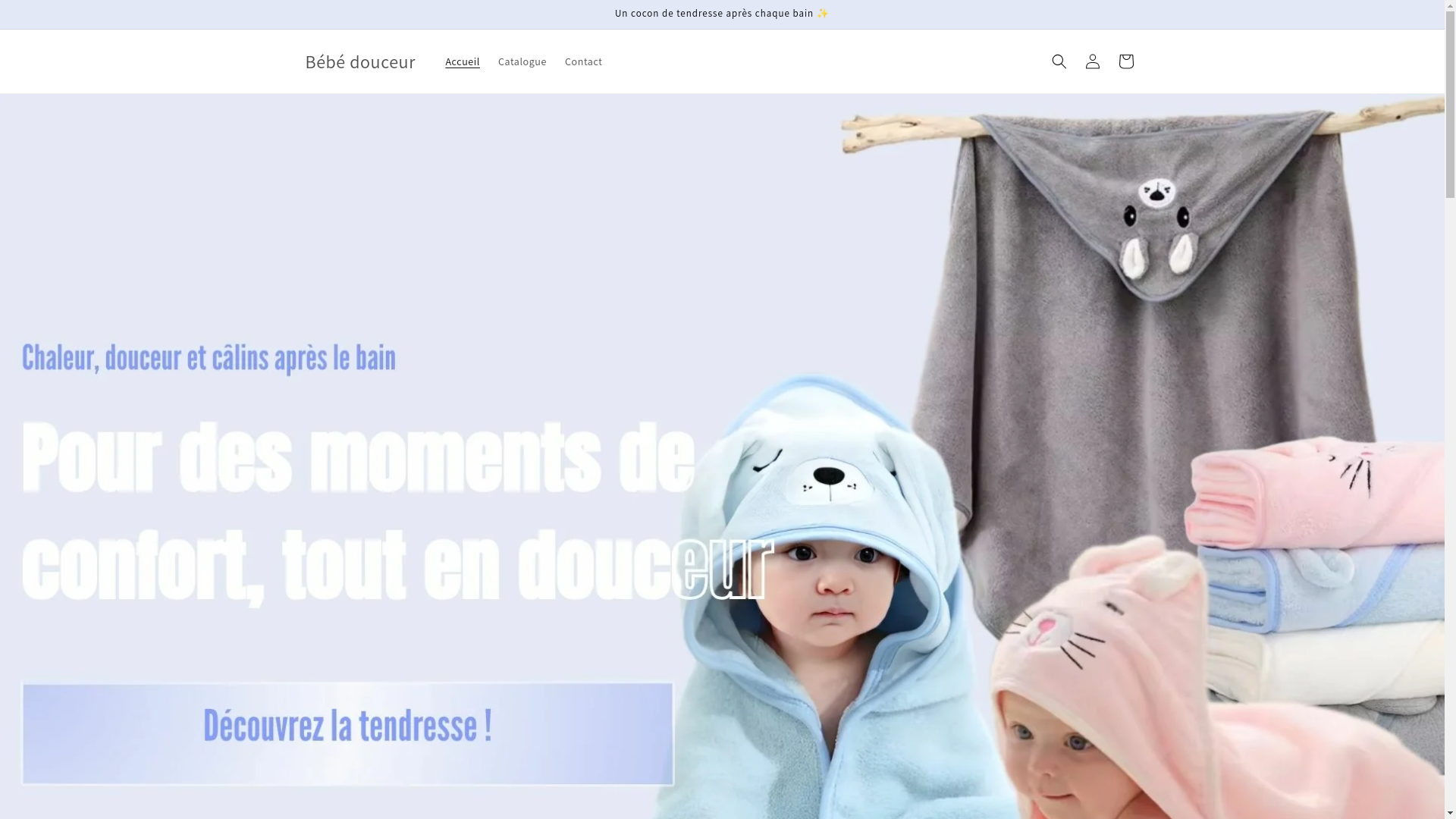 website screenshot of https://bebedouceur.store/