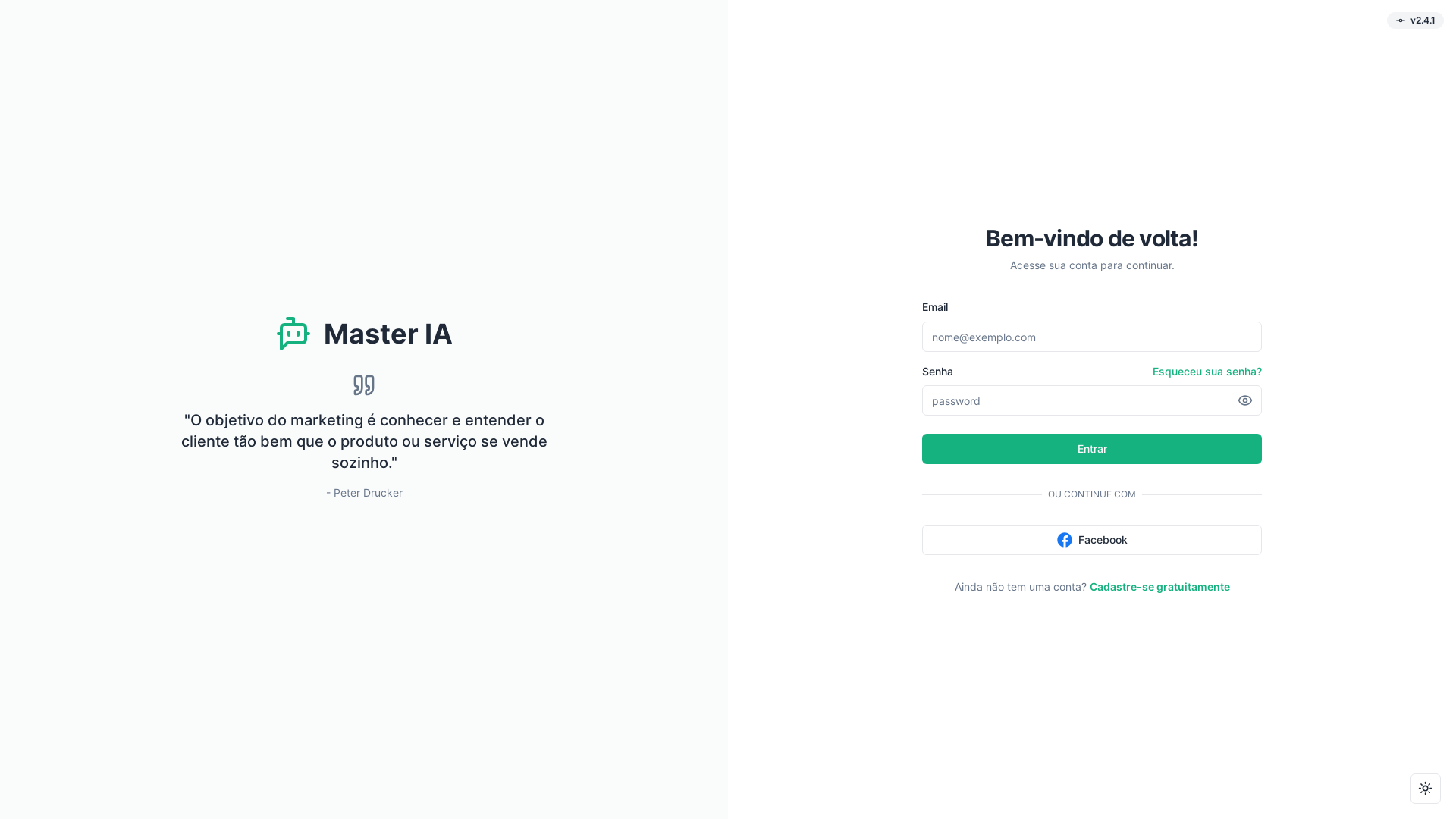 website screenshot of https://masteria.app/