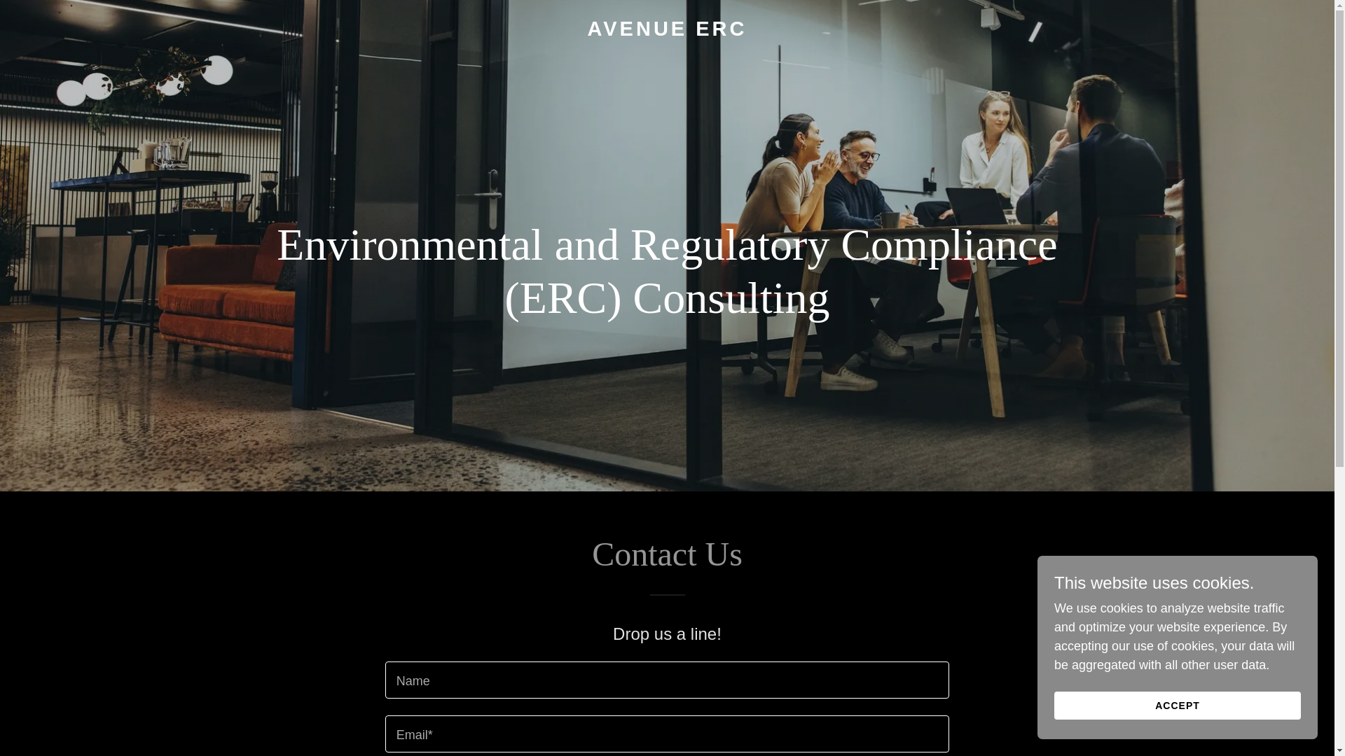 website screenshot of https://avenueerc.ca/