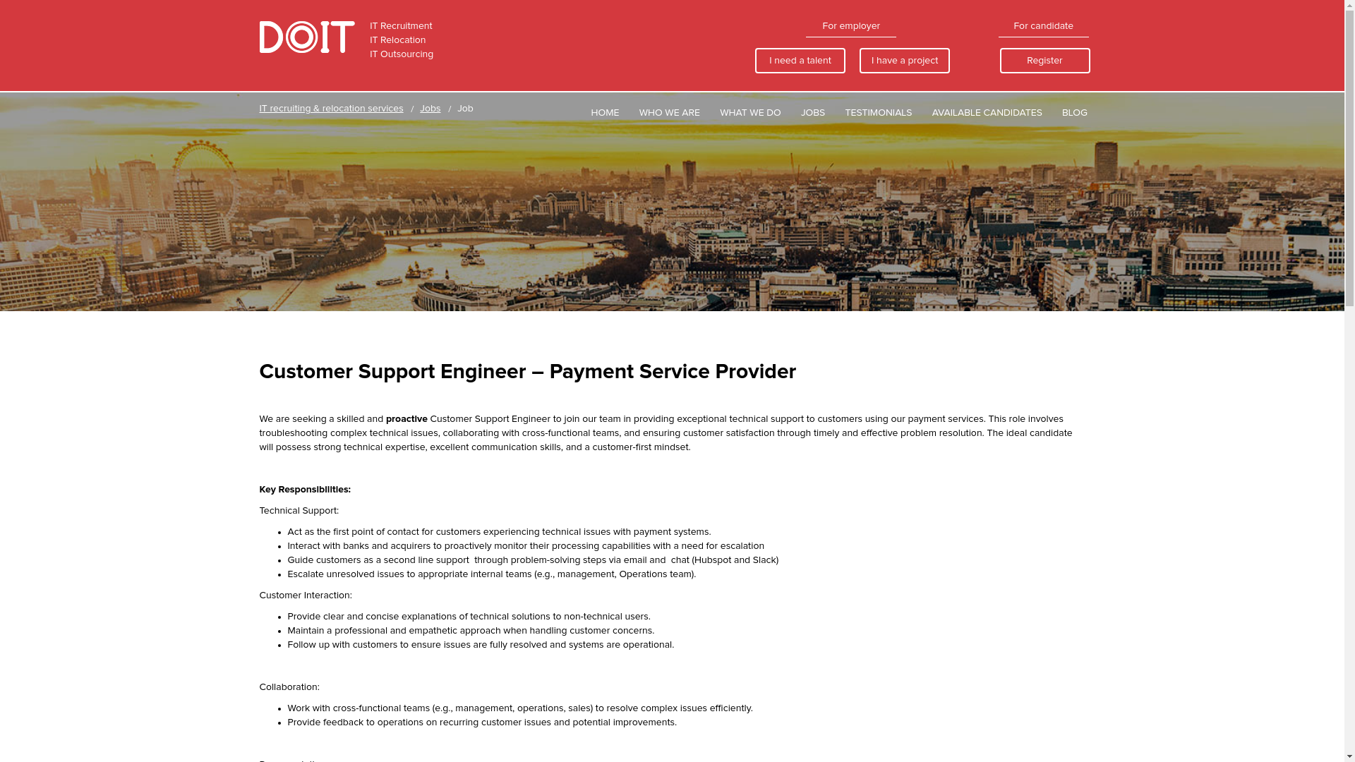 website screenshot of https://do-itrelocation.com/jobs/customer-support-engineer-remote-job