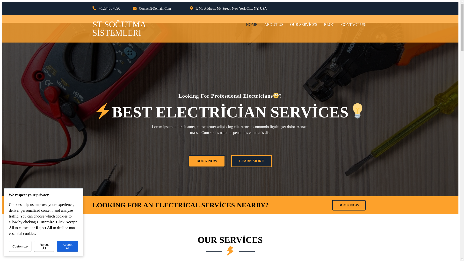 website screenshot of https://stsogutmasistemleri.com/