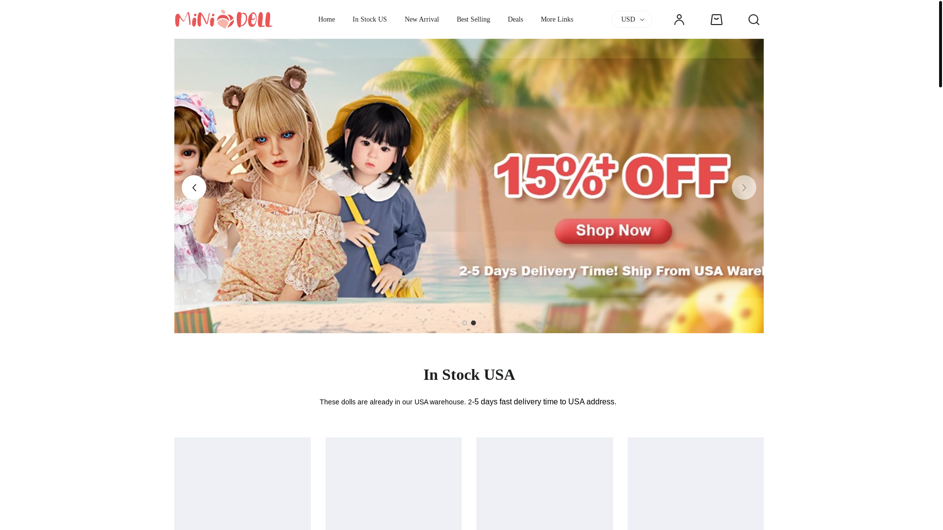 website screenshot of https://minilovedoll.shop/