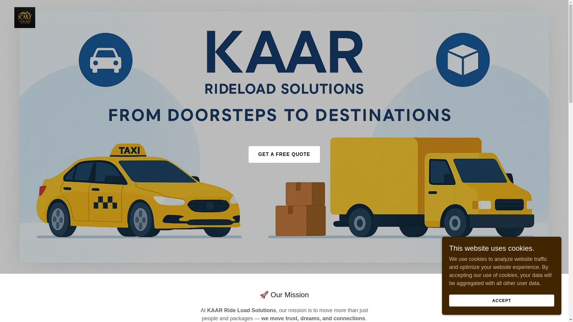 website screenshot of https://kaarrideload.com/
