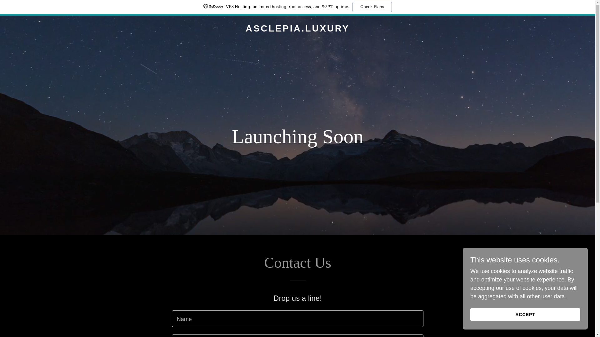 website screenshot of https://asclepia.luxury/