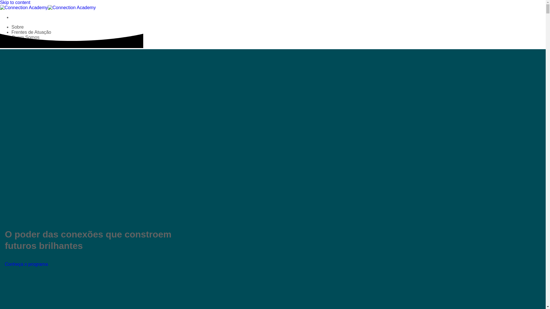 website screenshot of https://connectionacademy.com.br/