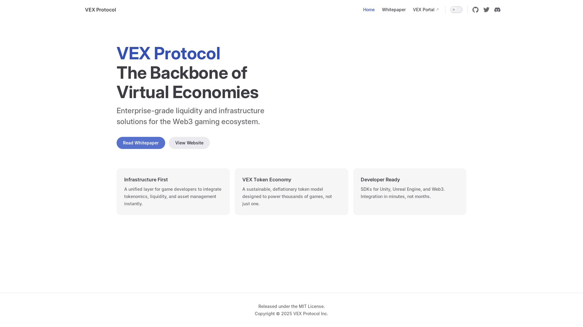 website screenshot of https://vex-docs.pages.dev/