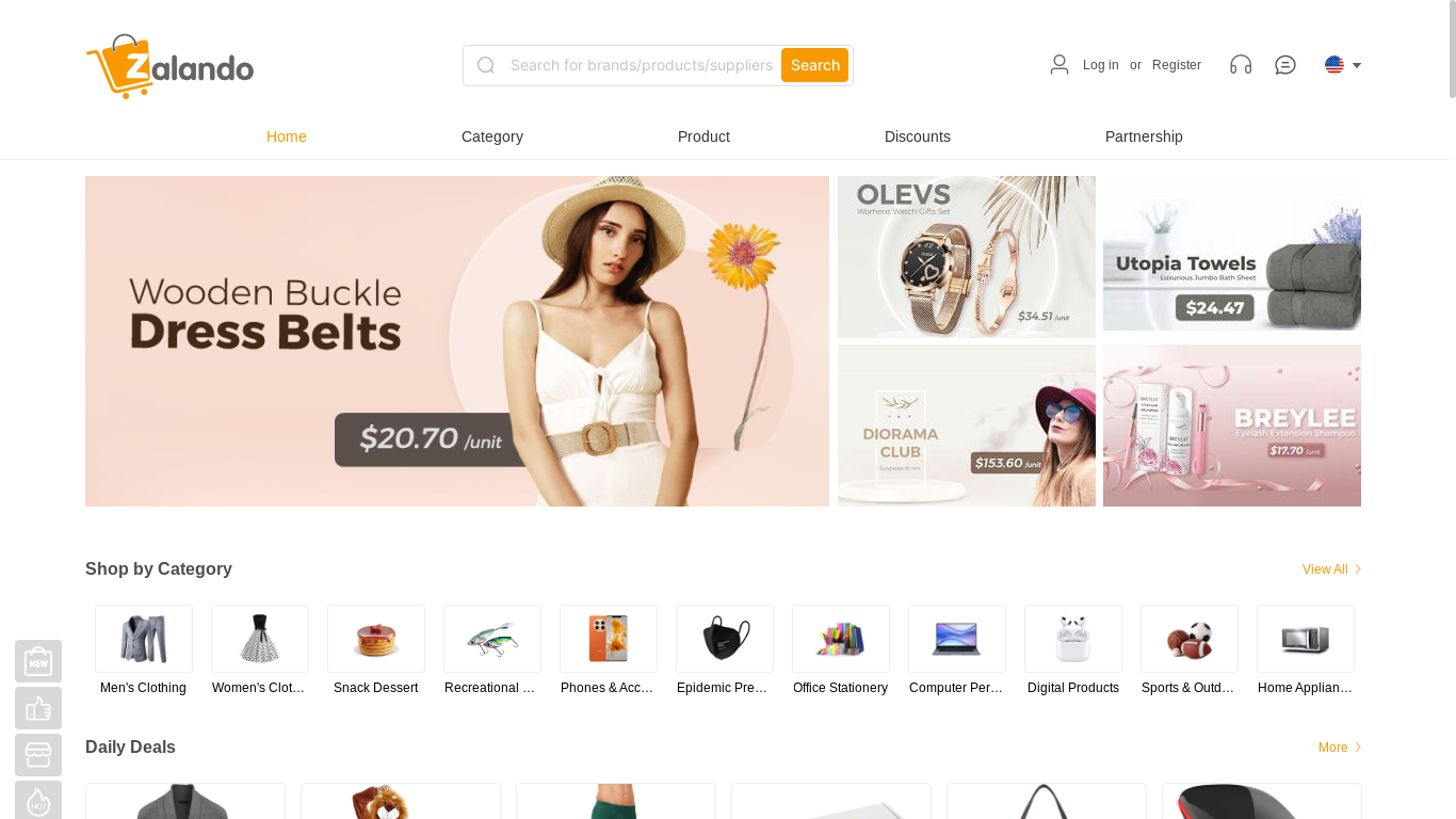 website screenshot of https://zaland.store-zza.top/