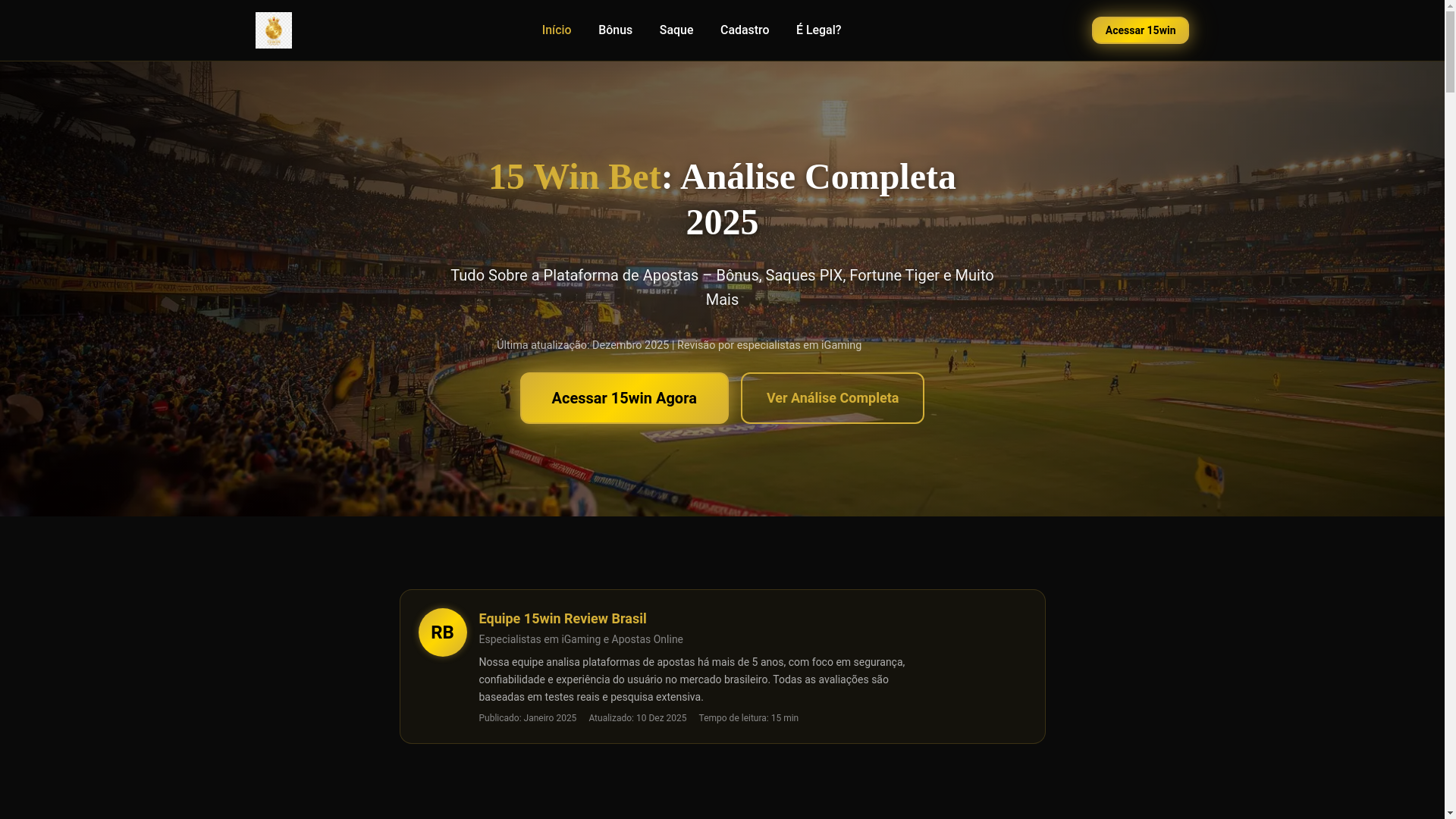 website screenshot of https://15winbetbr.net/