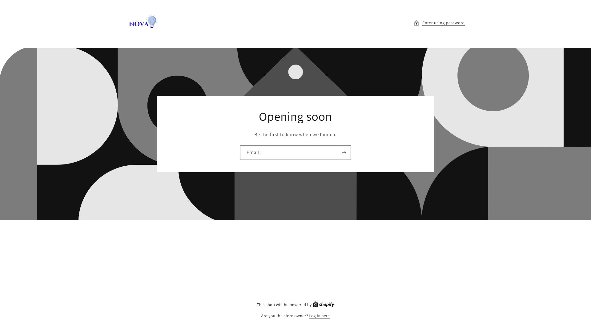 website screenshot of https://novabulb.shop/