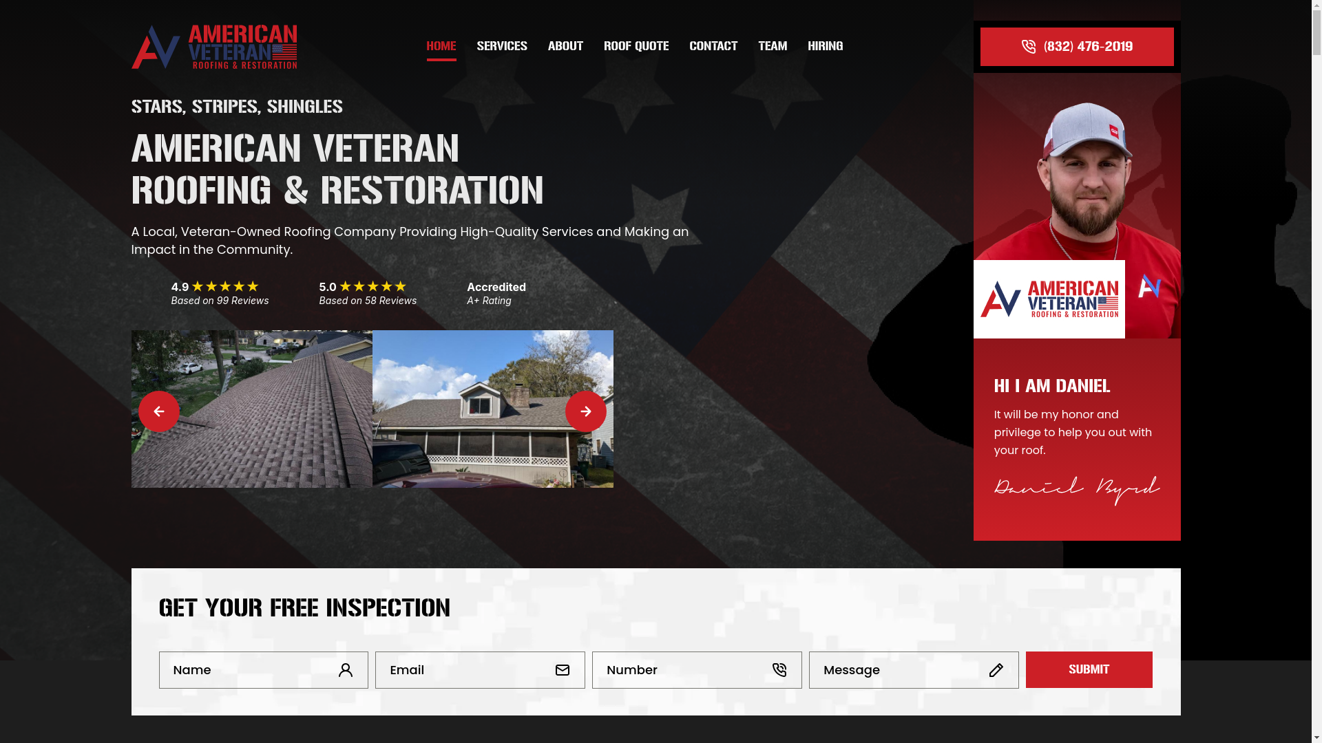 website screenshot of https://teamavrr.com/