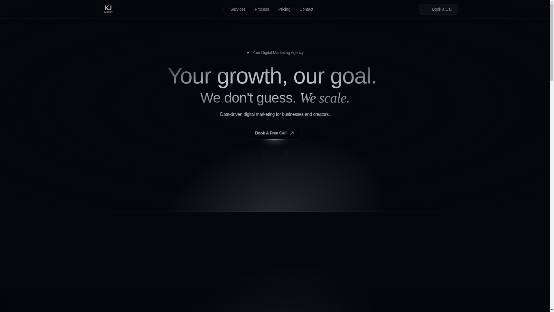 website screenshot of https://kjagency.co.uk/
