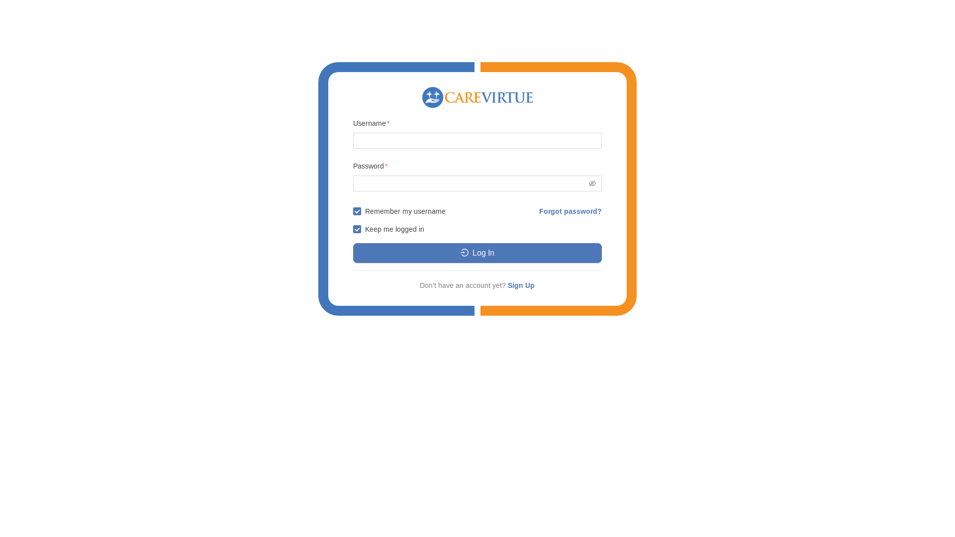 website screenshot of https://app-carevirtue-com.pages.dev/
