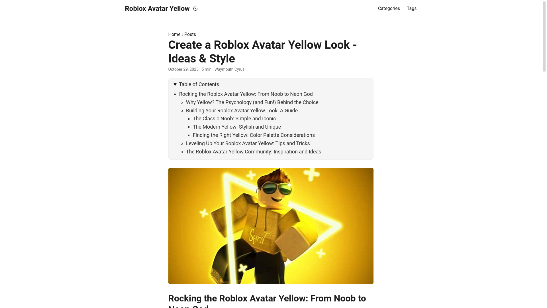 website screenshot of https://roblox-avatar-yellow.pages.dev/