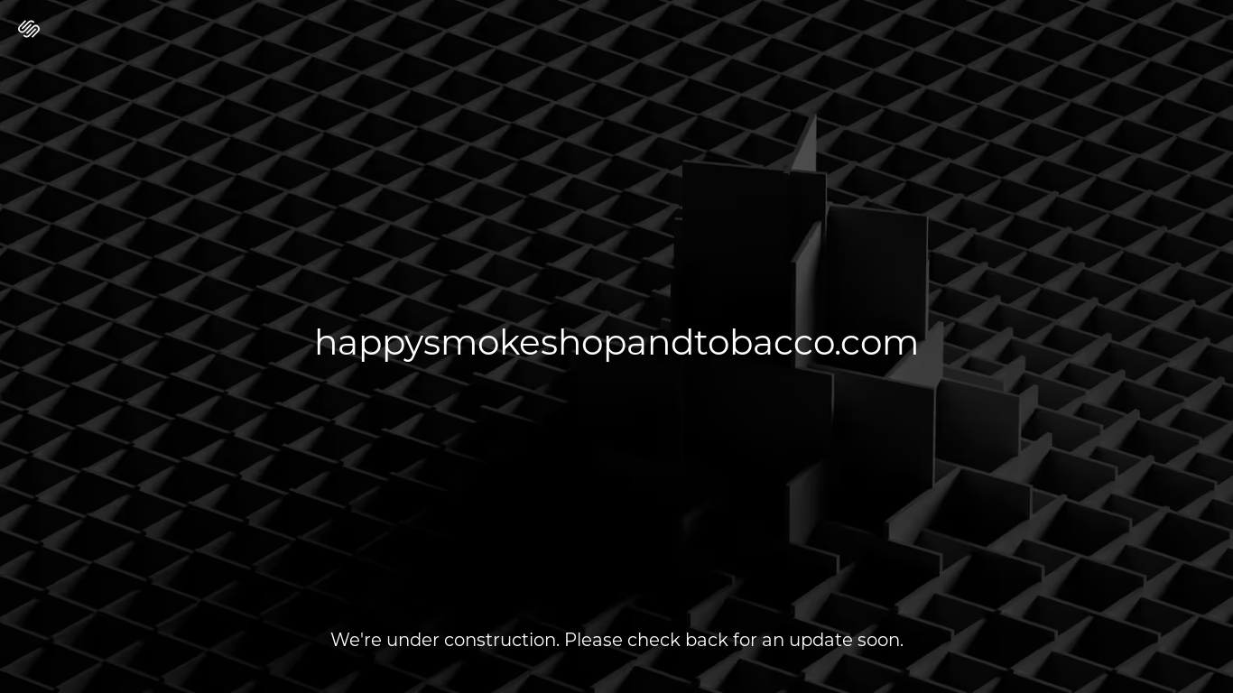 website screenshot of https://happysmokeshopandtobacco.com/