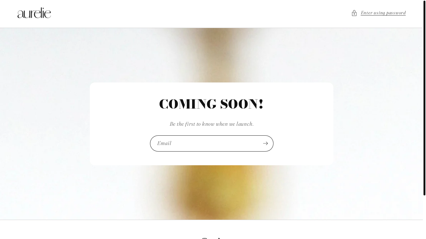 website screenshot of https://aureliejewellery.co.uk/