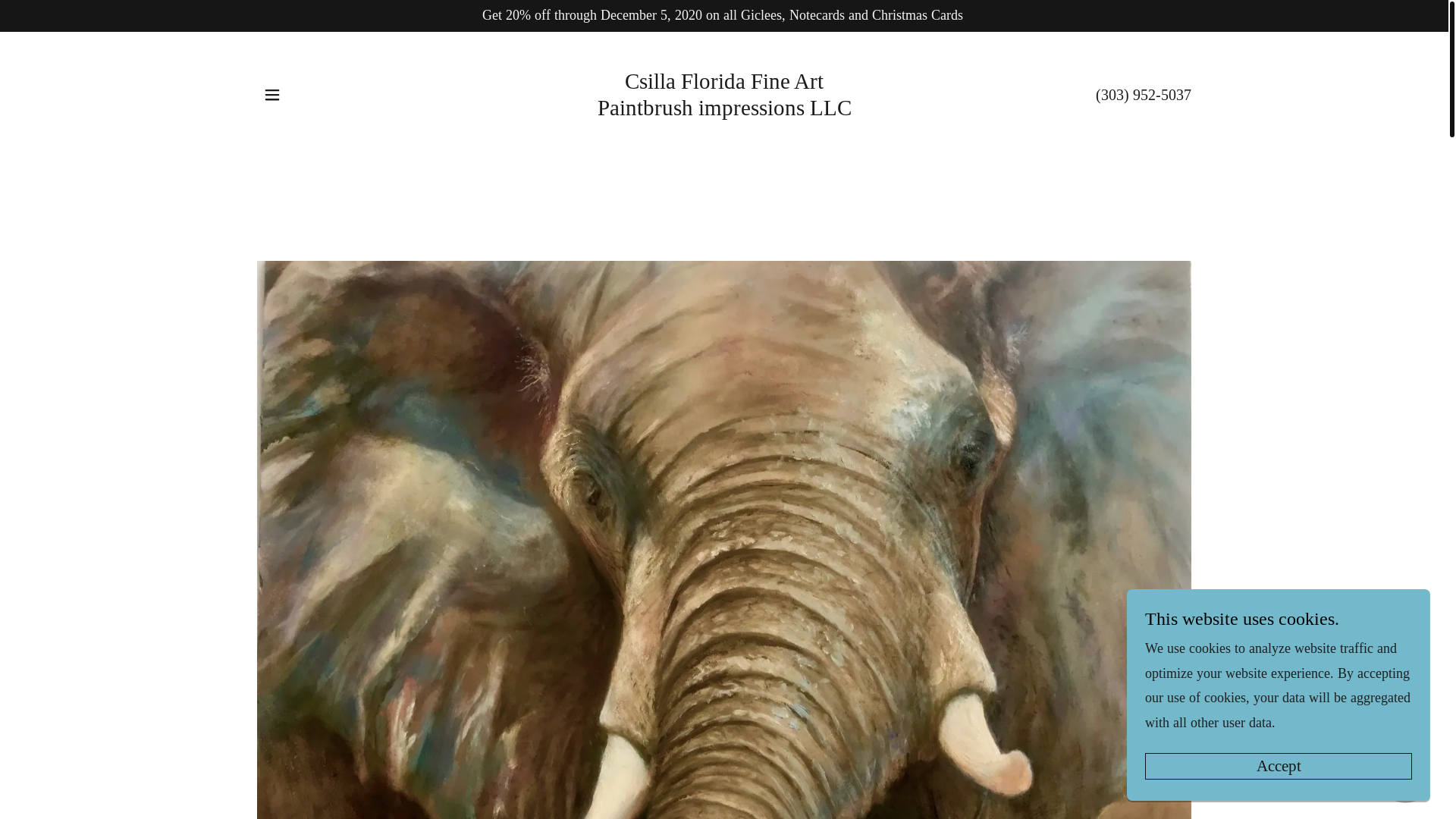 website screenshot of https://paintbrushimpressions.art/
