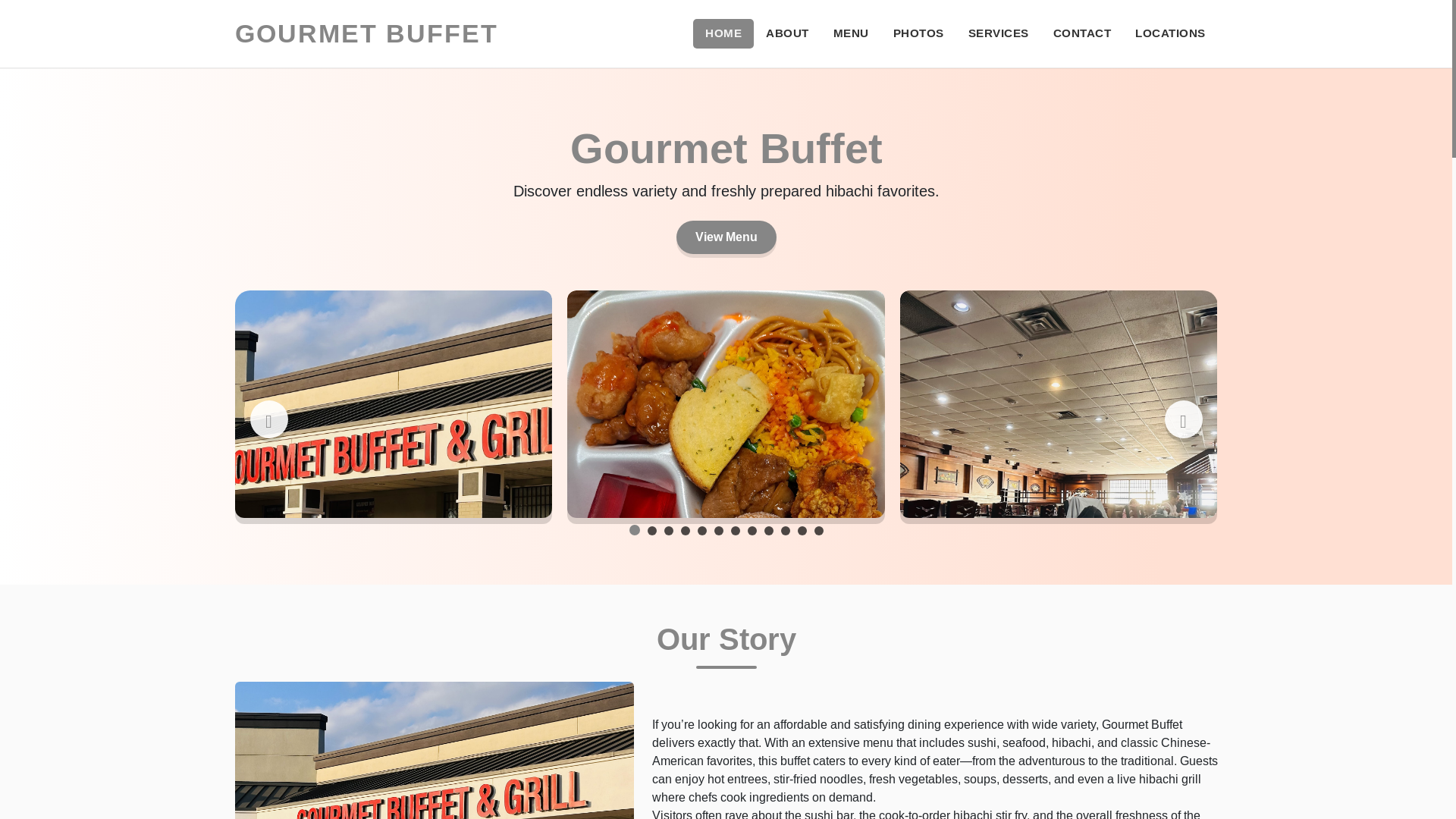 website screenshot of https://gourmet-buffet-site.pages.dev/