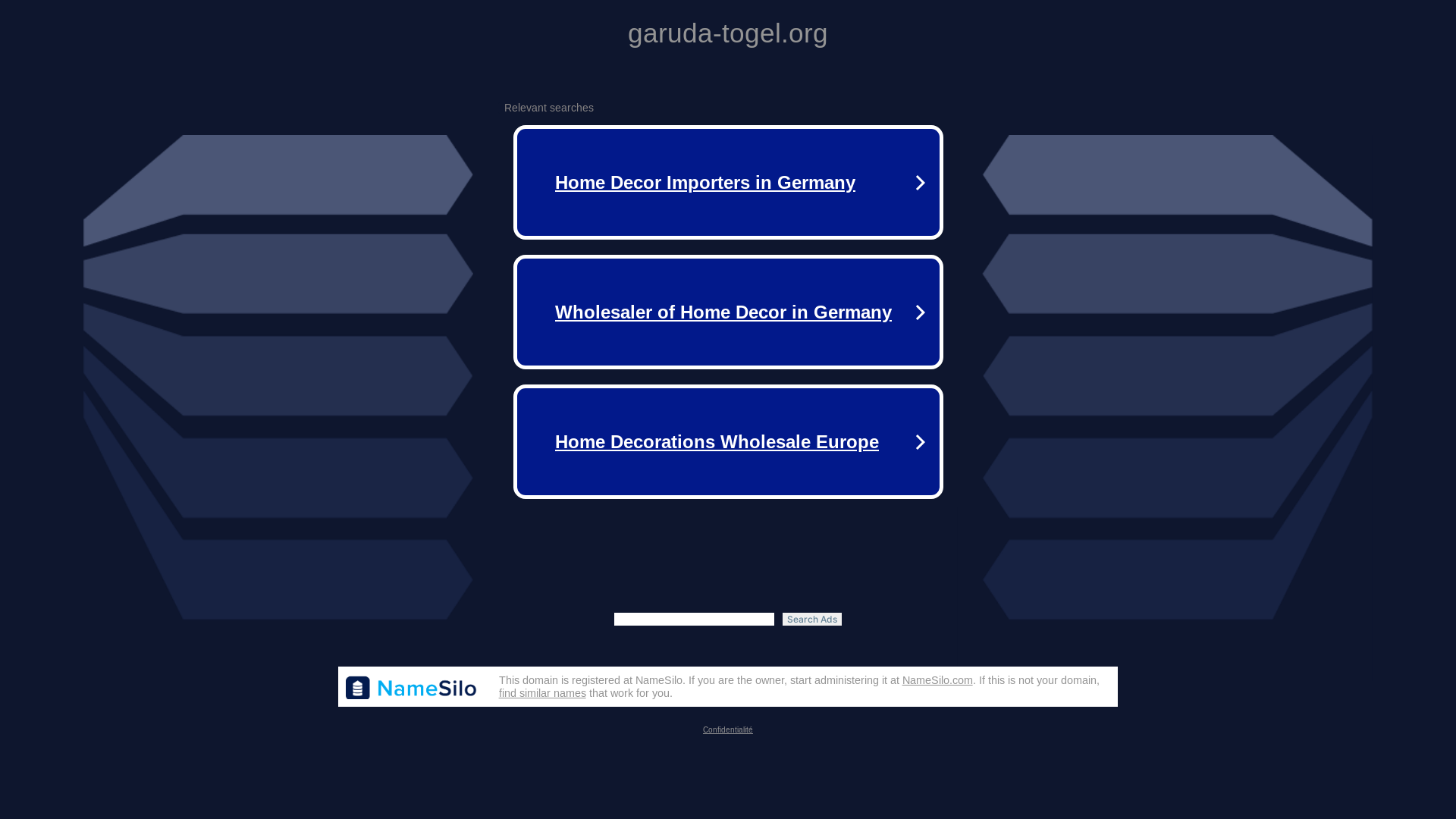 website screenshot of https://garuda-togel.org/