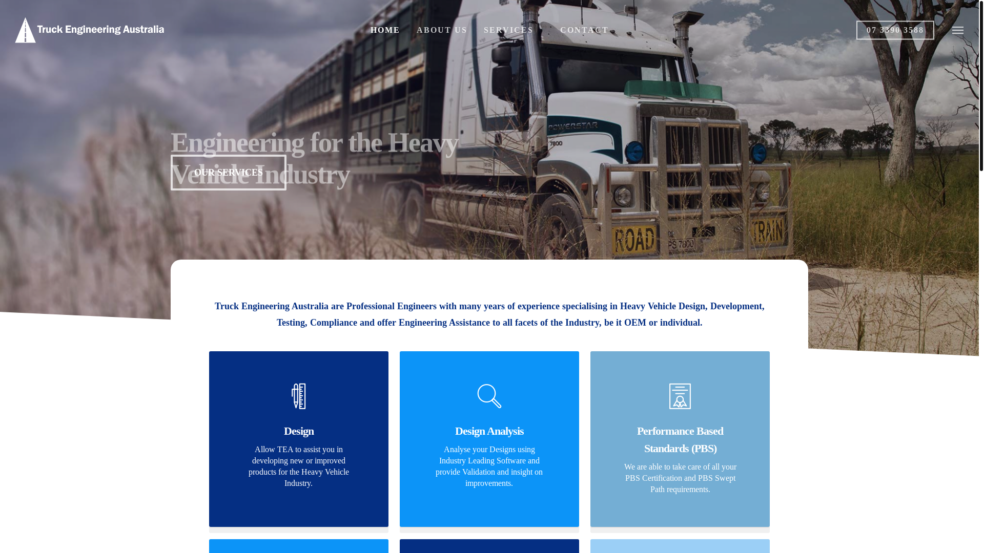 website screenshot of https://truckengineering.online/
