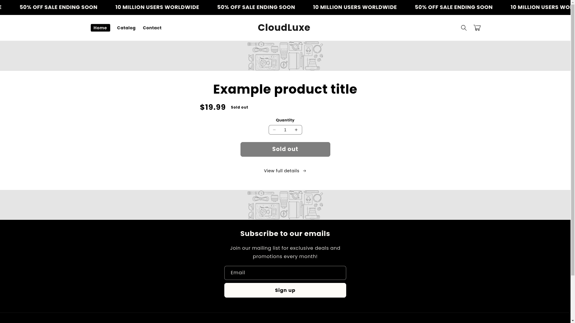 website screenshot of https://trycloudluxe.com/