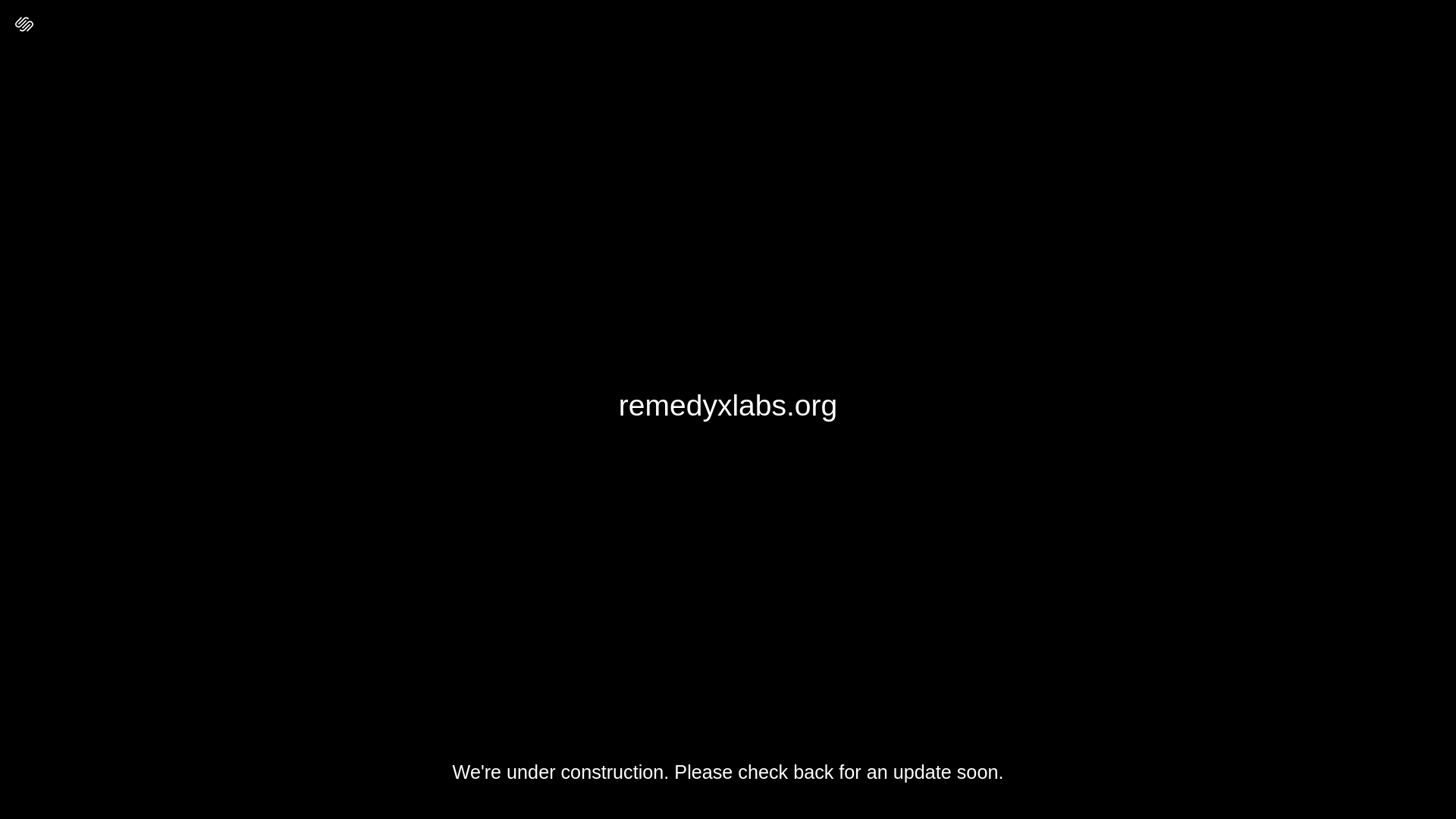 website screenshot of https://remedyxlabs.org/