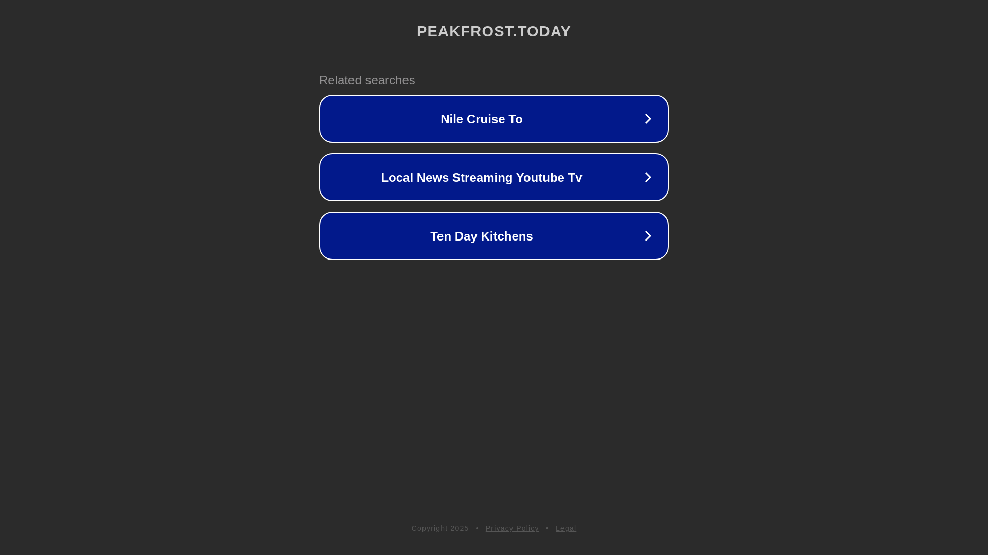 website screenshot of https://peakfrost.today/