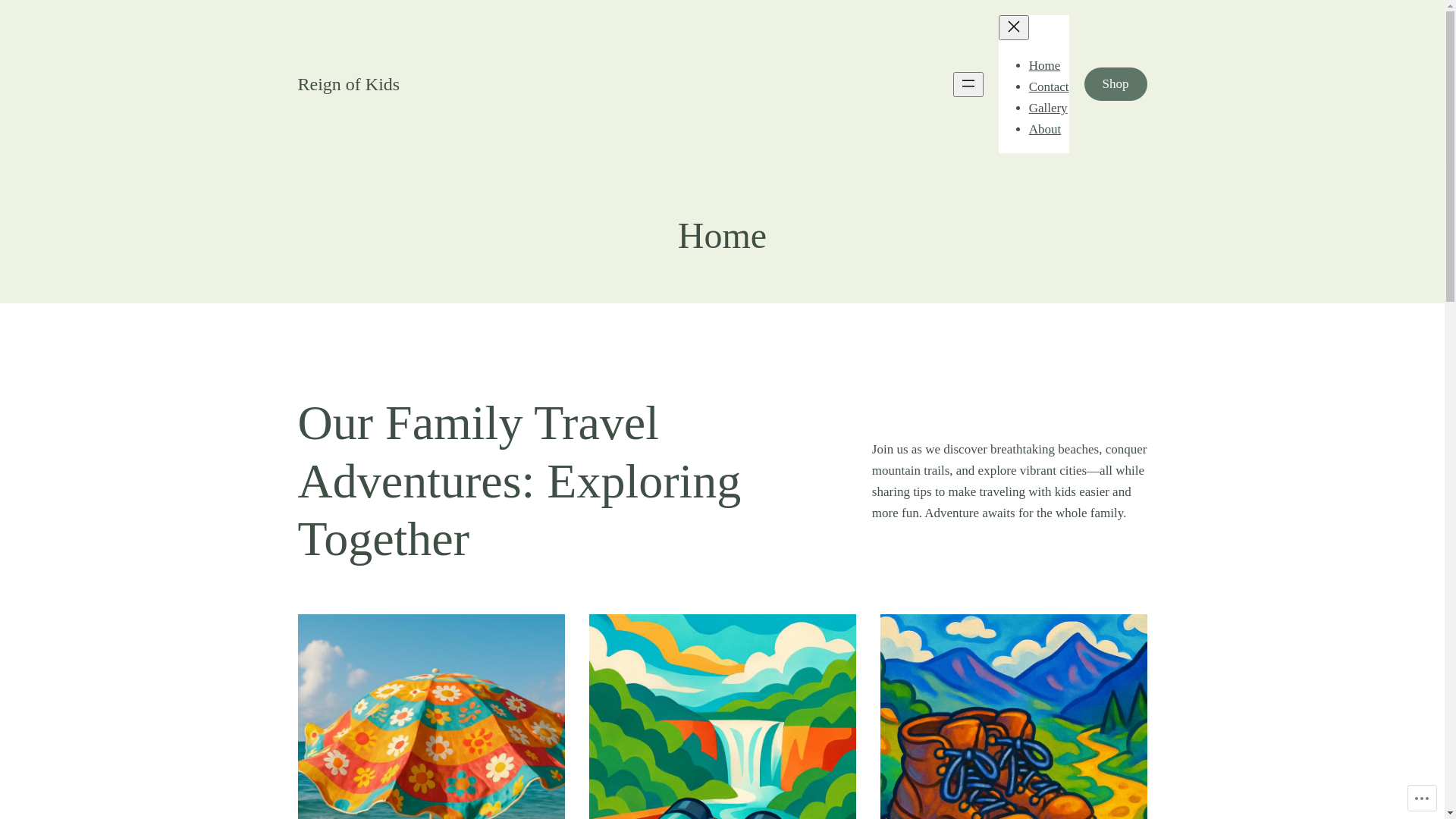 website screenshot of https://reignoftravel.blog/