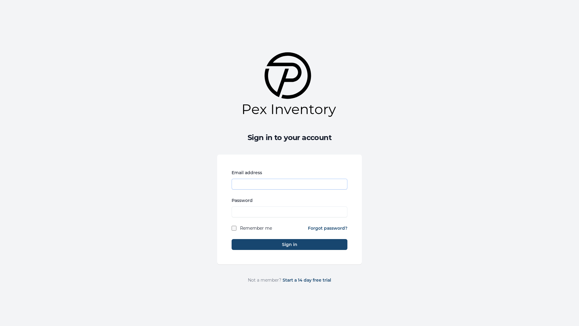 website screenshot of https://pex-inventory-frontend.pages.dev/