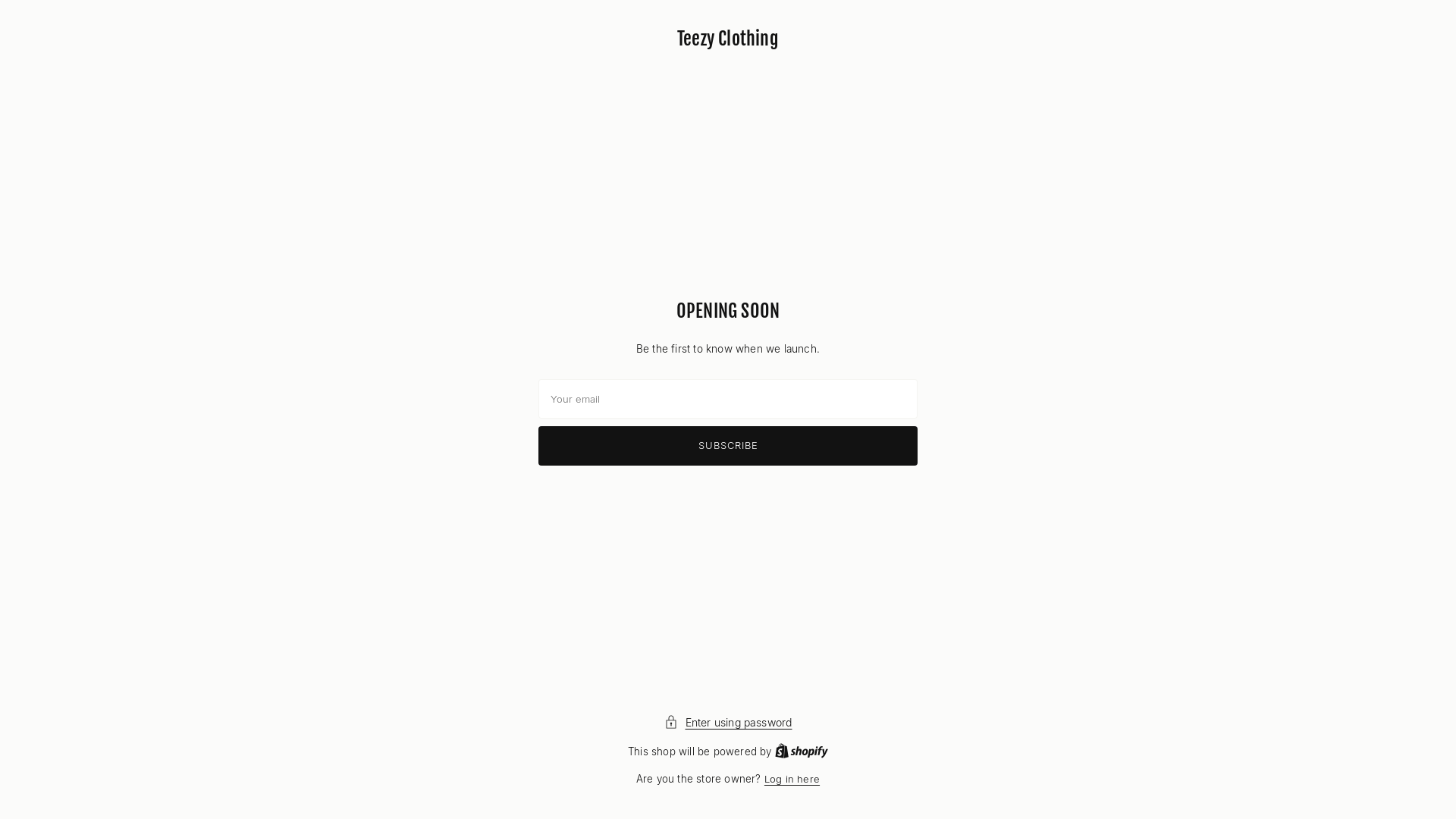 website screenshot of https://teezyclothing.in/