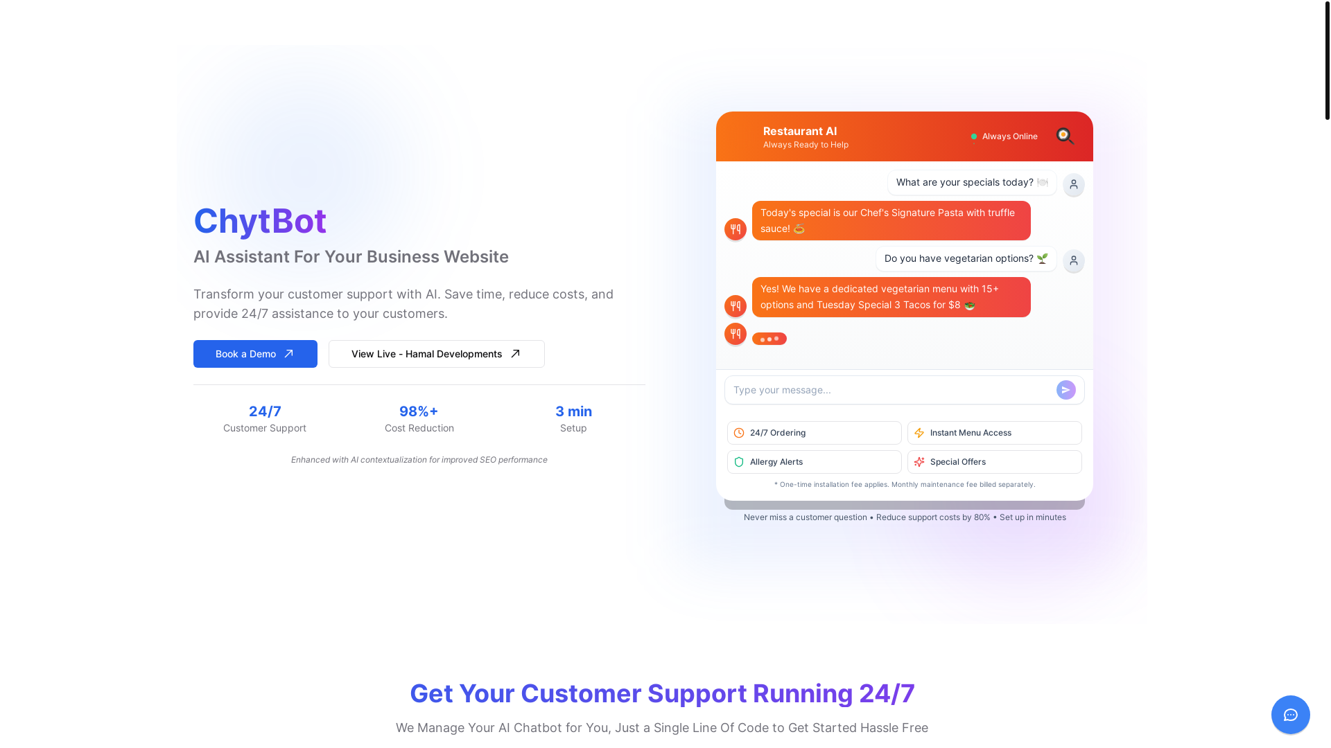 website screenshot of https://chyatbot.pages.dev/