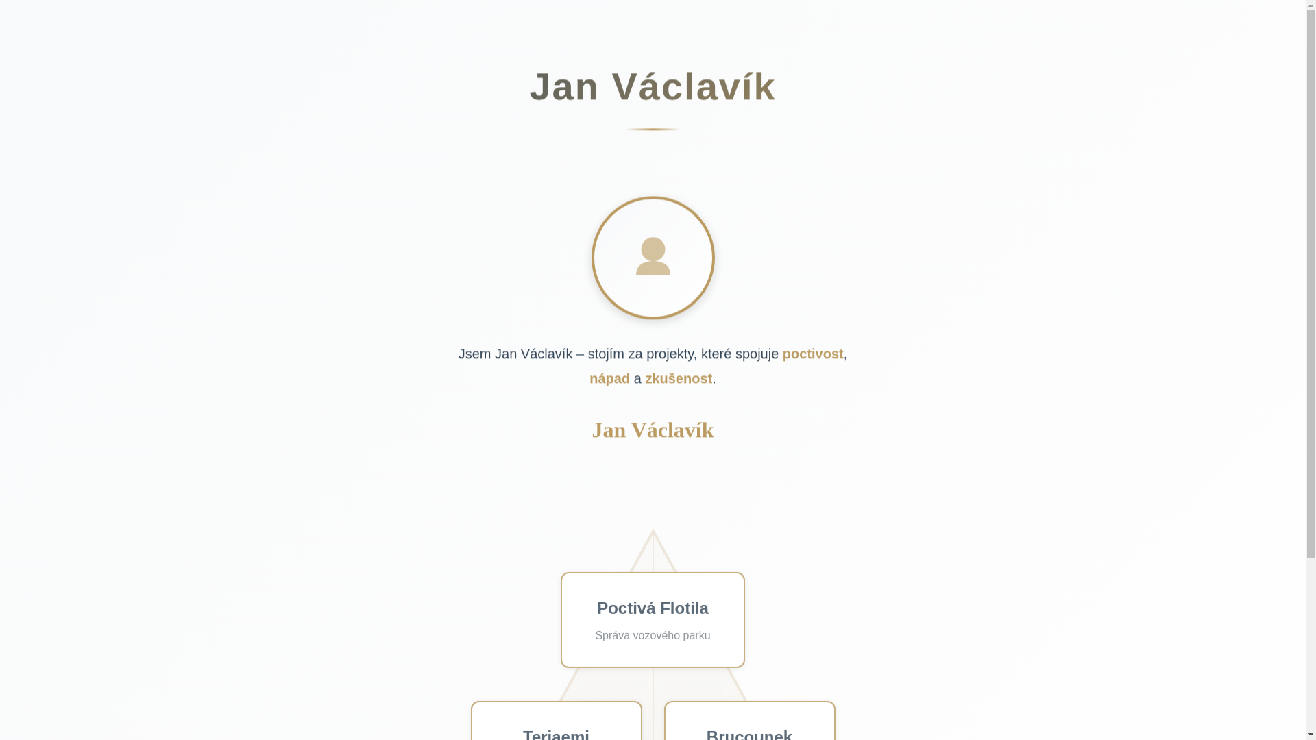 website screenshot of https://vaclavikjan.cz/
