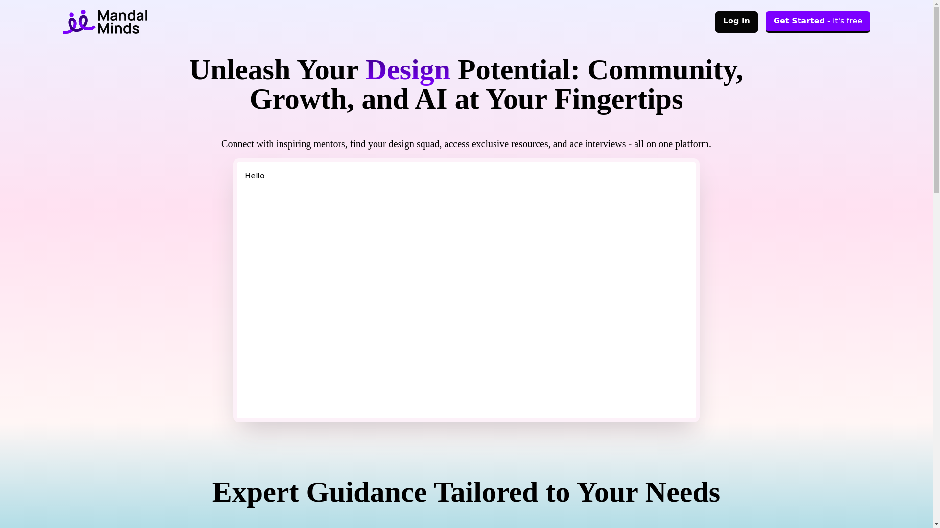 website screenshot of https://mandalminds-landing.pages.dev/
