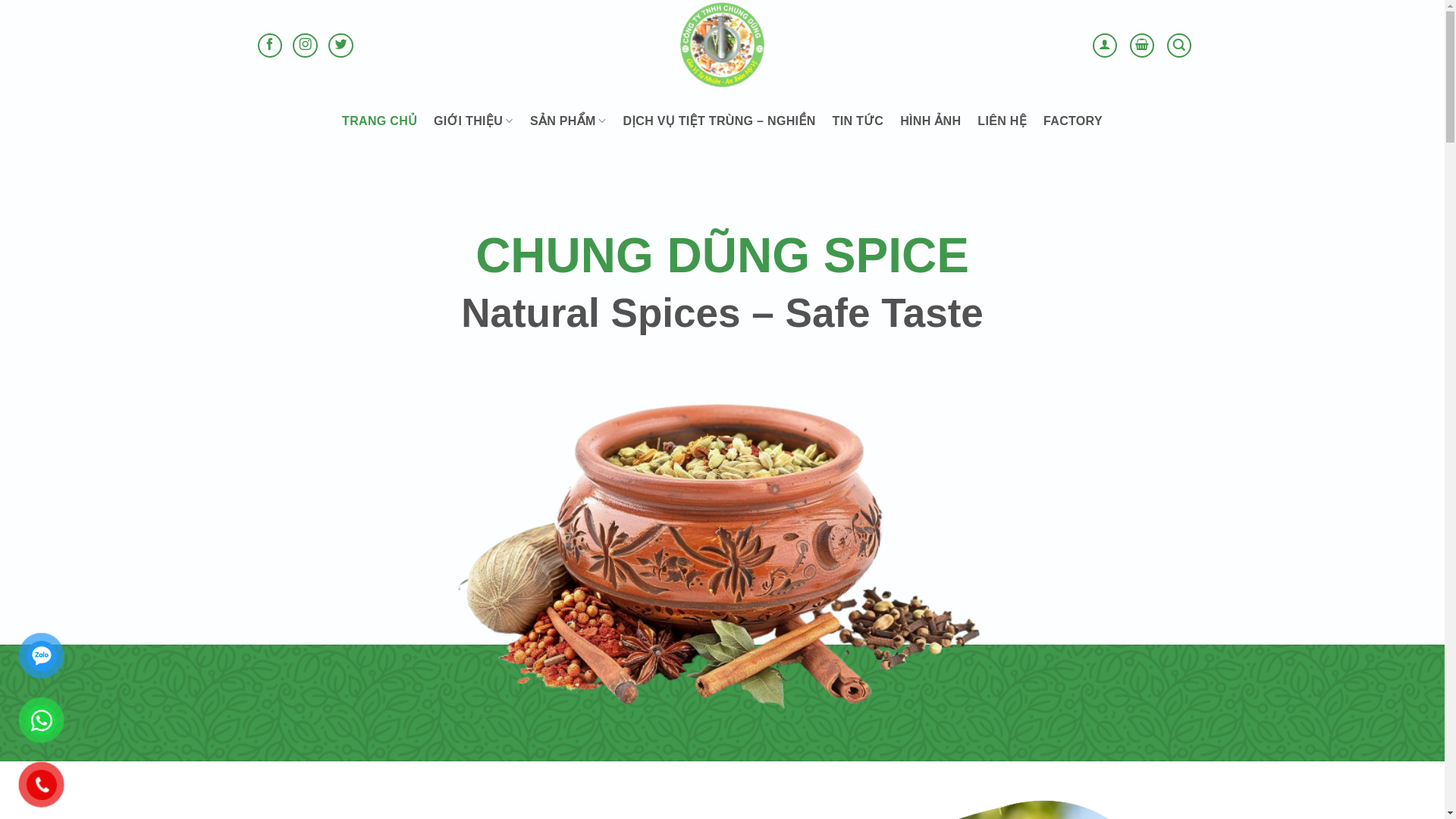 website screenshot of https://chungdungspices.com.vn/
