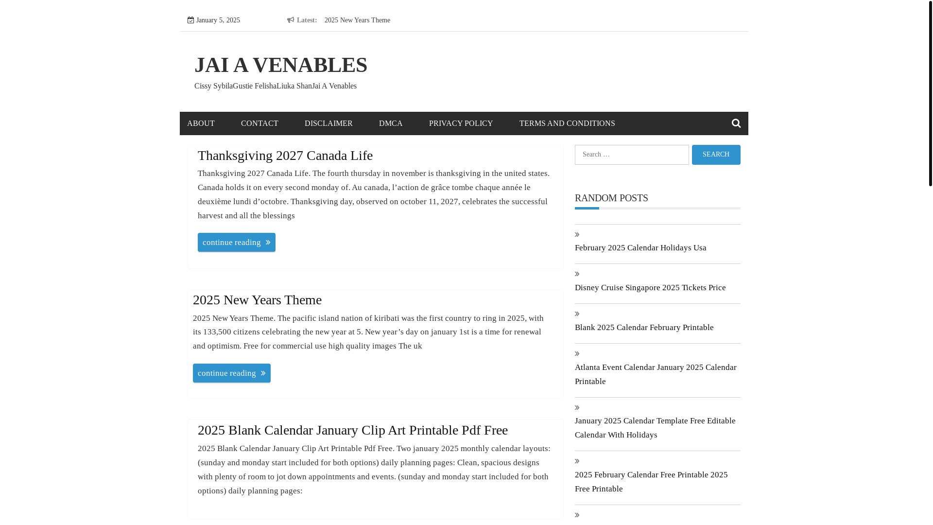 website screenshot of https://jaiavenables.pages.dev/
