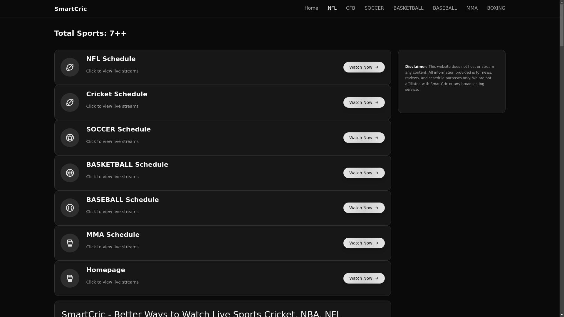 website screenshot of https://smartcric-za-com.pages.dev/