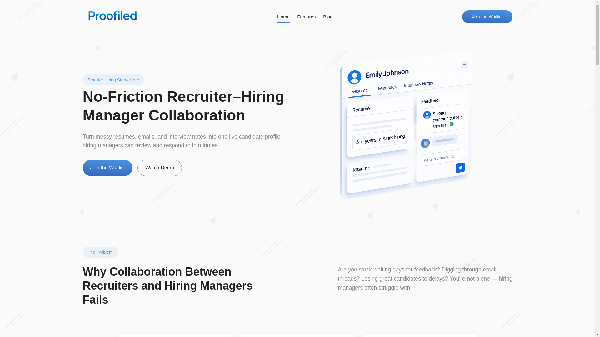 website screenshot of https://proofiled-landing-page-v2.pages.dev/