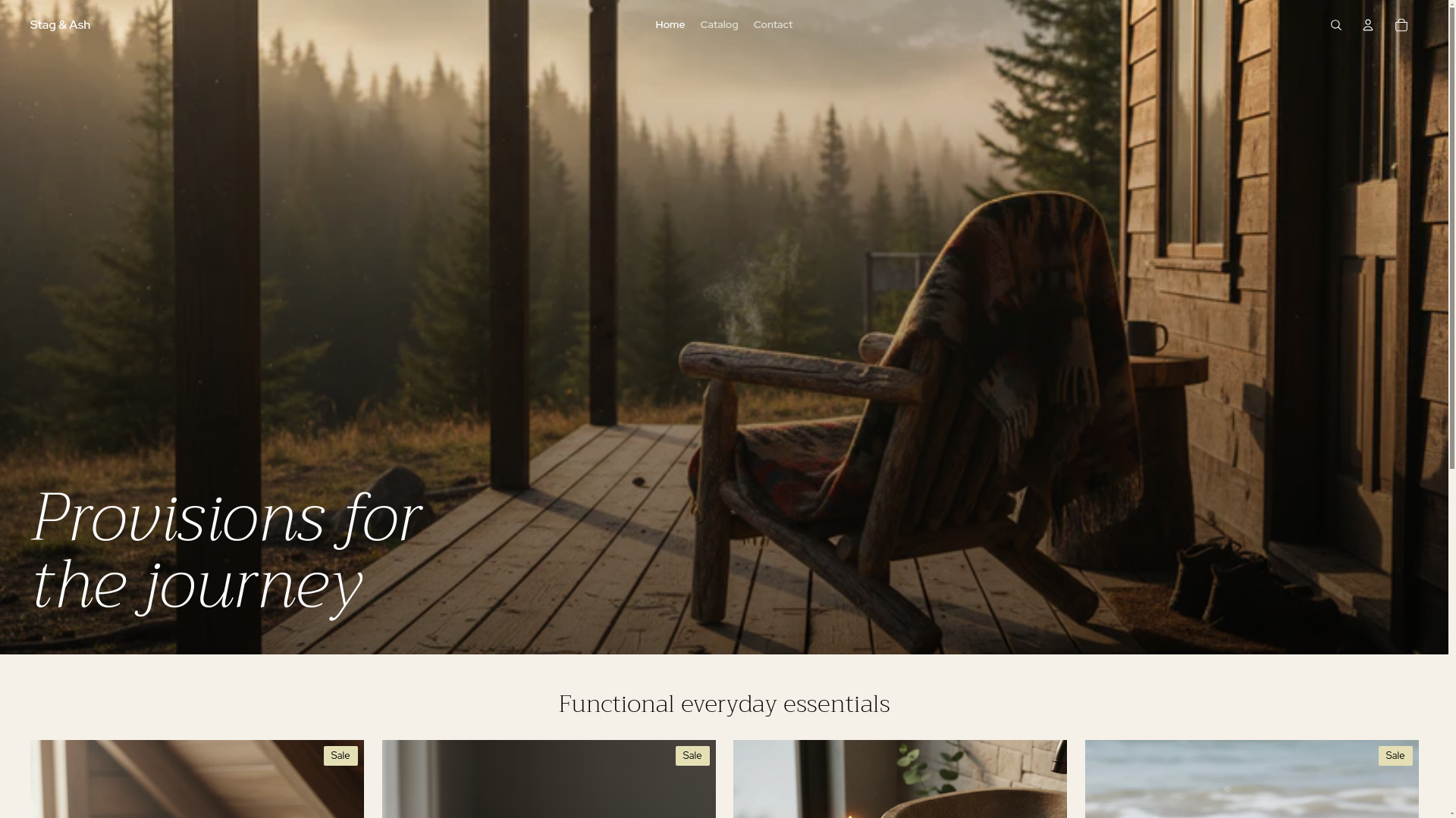 website screenshot of https://stagash.com/