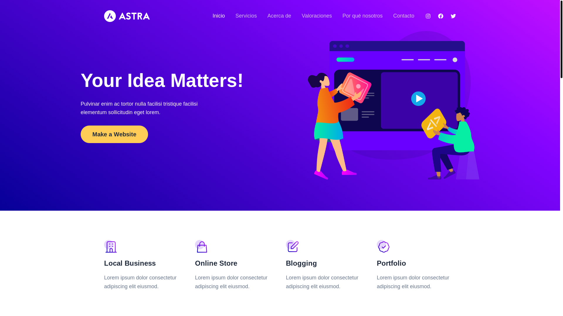 website screenshot of https://advocaten.es/
