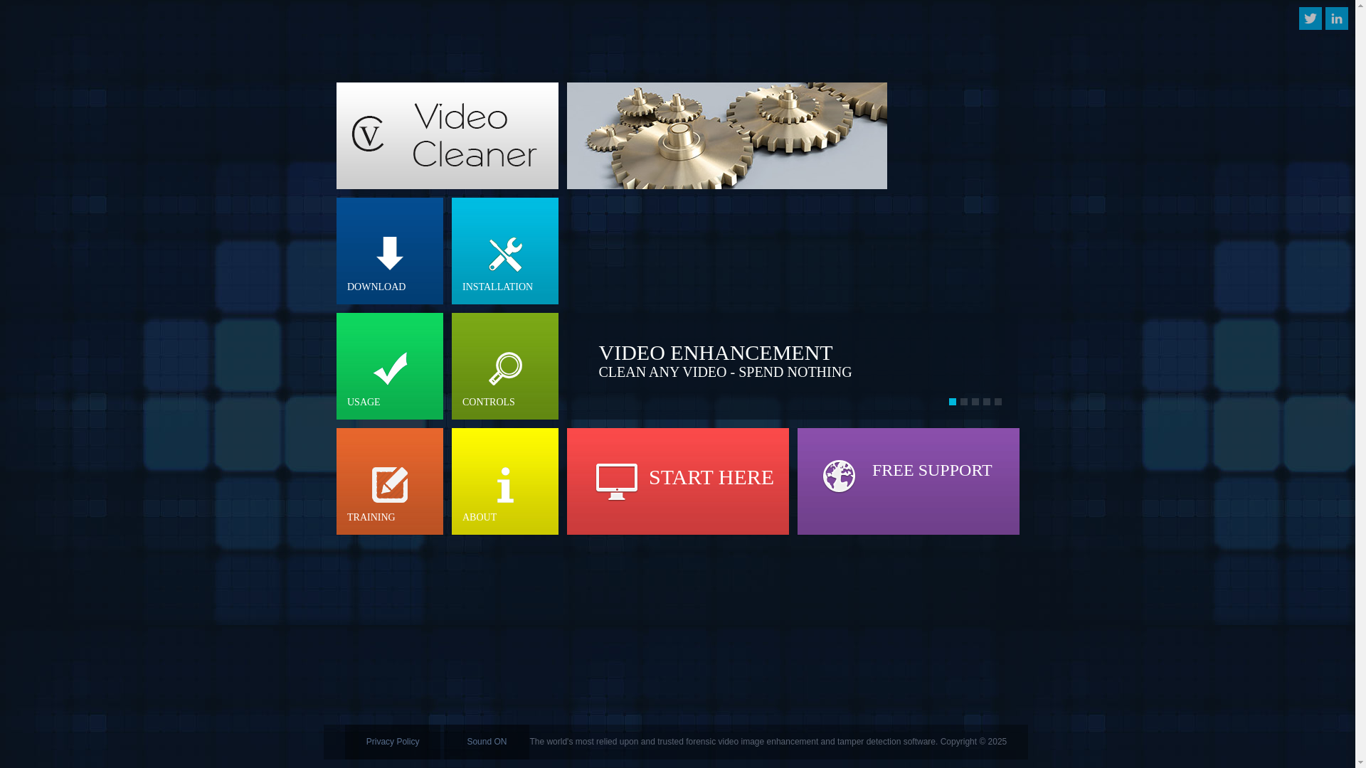 website screenshot of https://www.videocleaner.com/