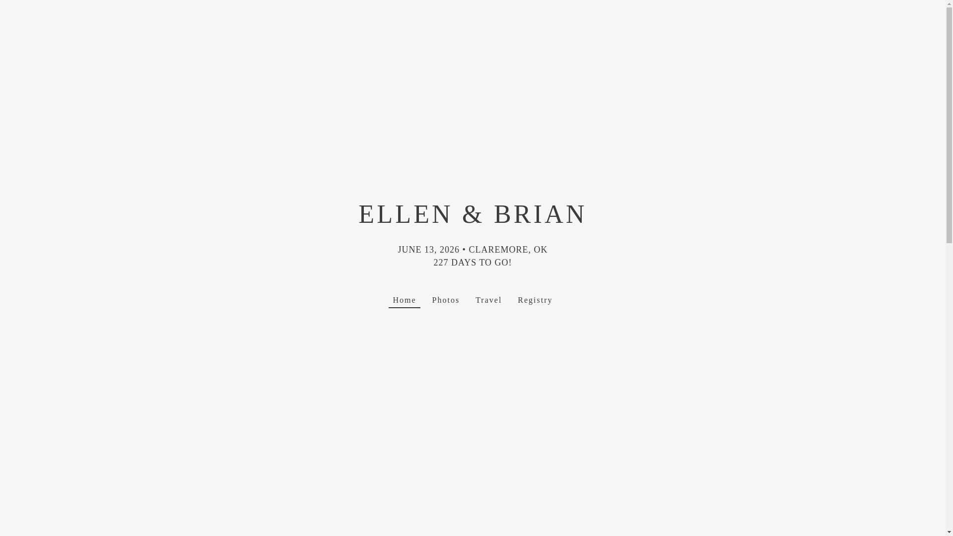 website screenshot of https://brianandellen.us/