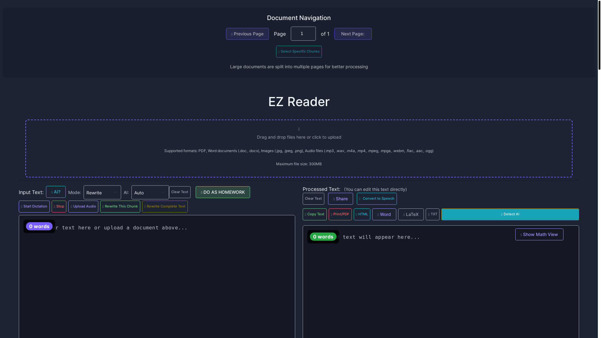 website screenshot of https://readingpro.xyz/