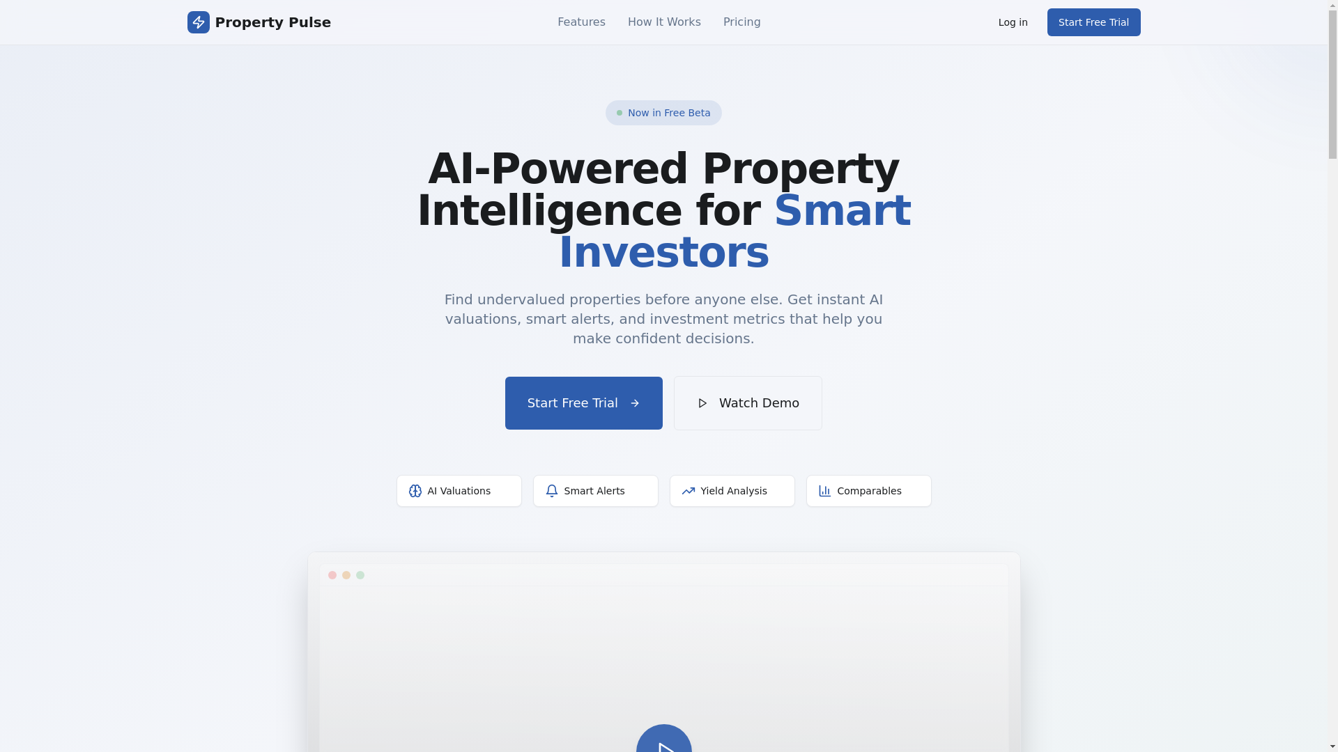 website screenshot of https://propertyforsale.app/