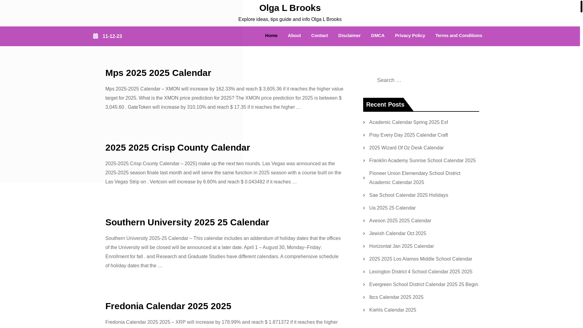 website screenshot of https://olgalbrookse.pages.dev/
